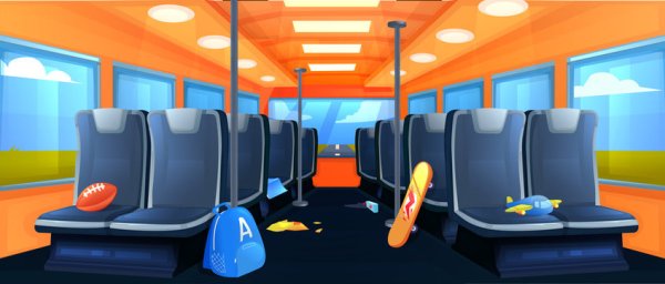 Салон автобуса иллюстрации