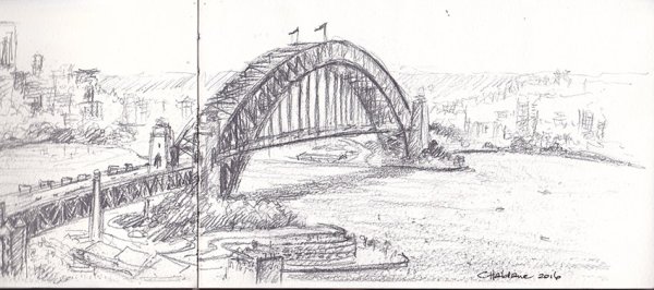 Зарисовки арочного моста