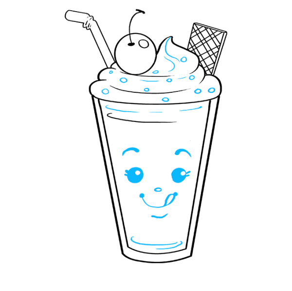Рисунки для срисовки коктейль
