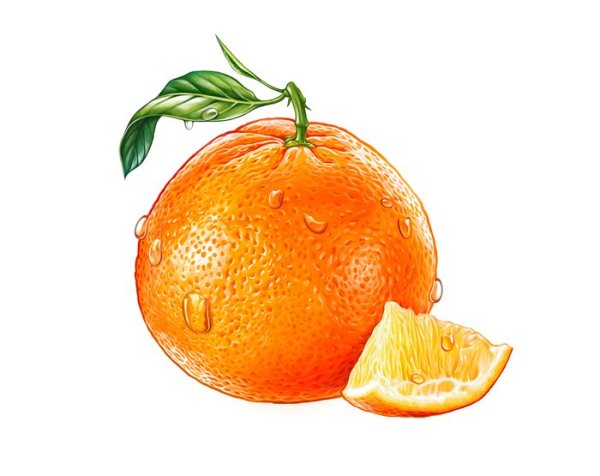 Апельсин рисунок