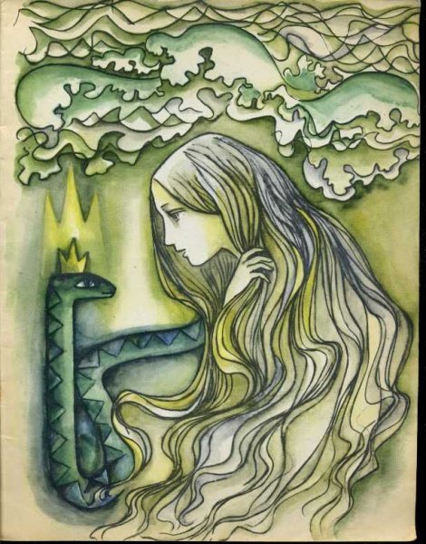 Эгле Королева ужей иллюстрации