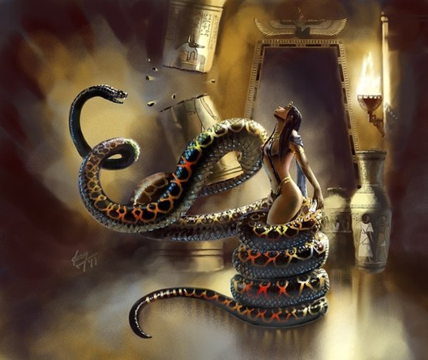 Египетский Бог Апоп арт