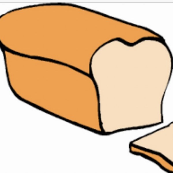 Хлеб раскраска для детей