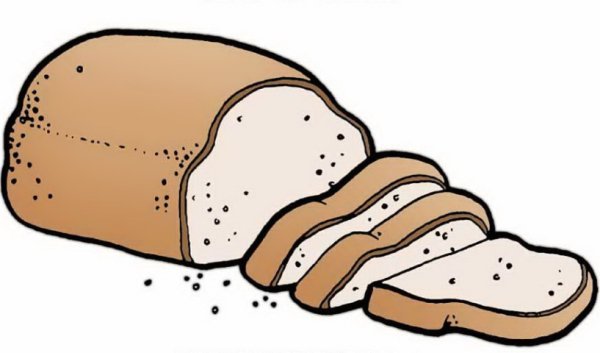 Раскраска хлеба и хлебобулочных изделий