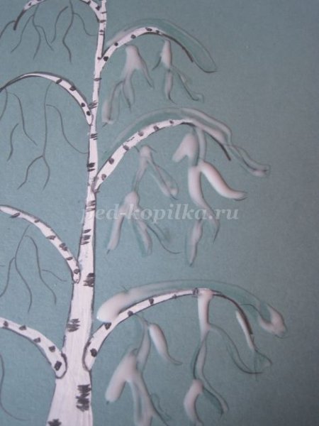 Береза без листьев