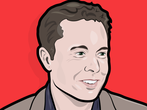 Илон Маск иллюстрация