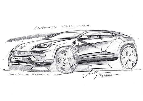 Раскраска Ламборджини Урус