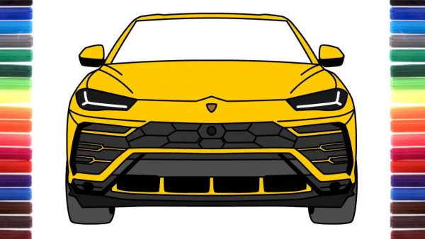 Раскраска Ламборгини Урус