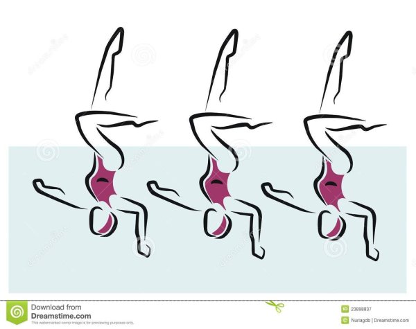 Синхронное плавание вектор