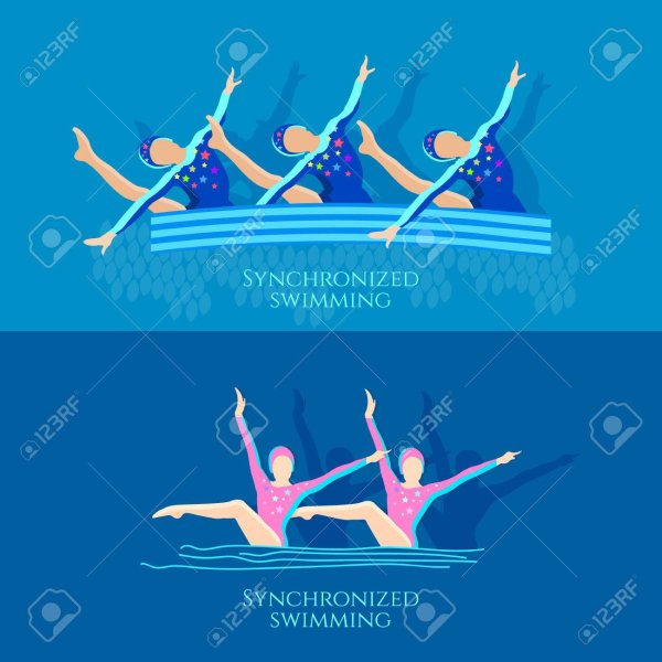 Синхронное плавание вектор