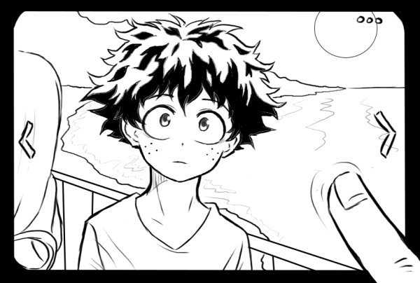 Аниме моя геройская Академия Мидория