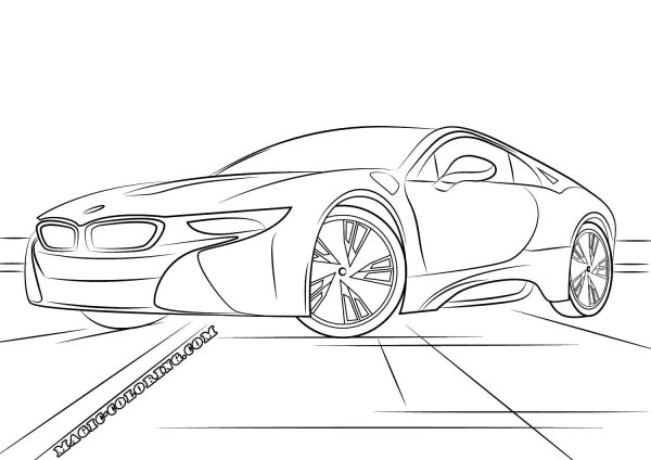 BMW i8 разрисовка