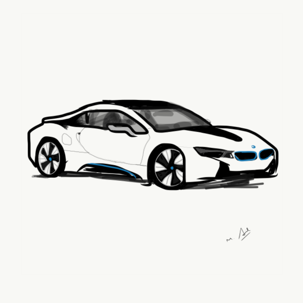 Раскраска БМВ i8