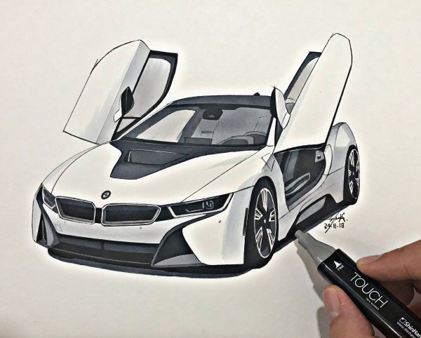 BMW i8 разрисовка