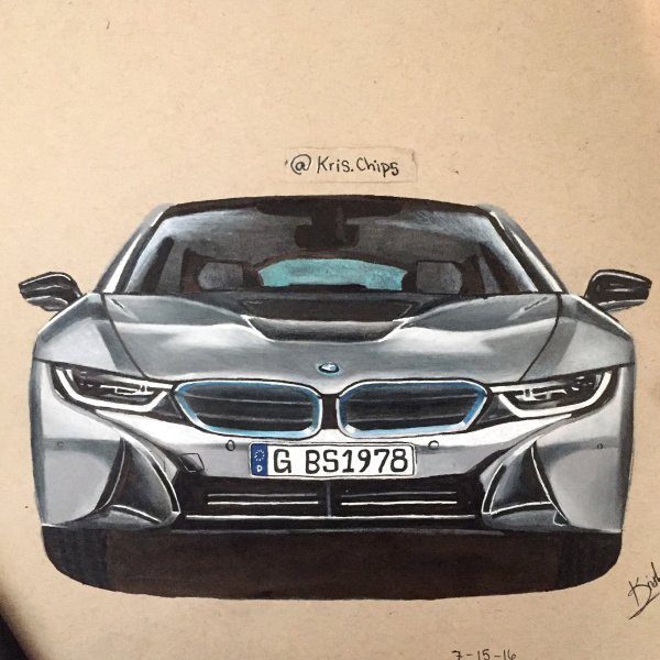BMW i8 скетч