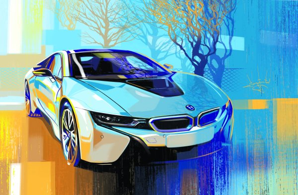 BMW i8 арт