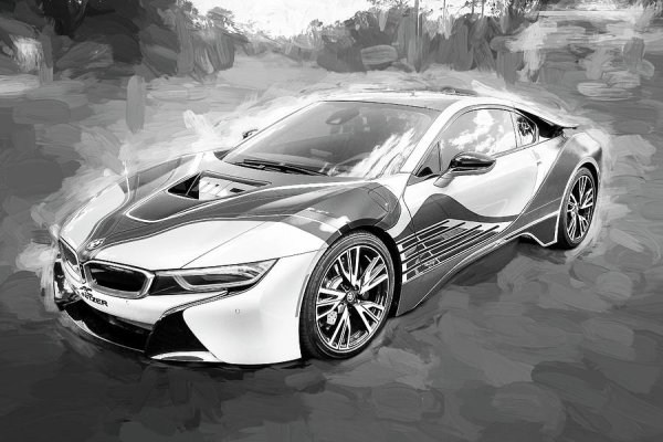 BMW i8 разрисовка
