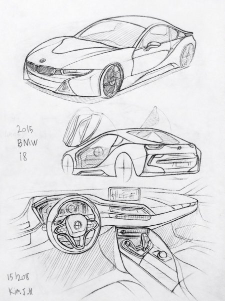 Машинка схема BMW i8