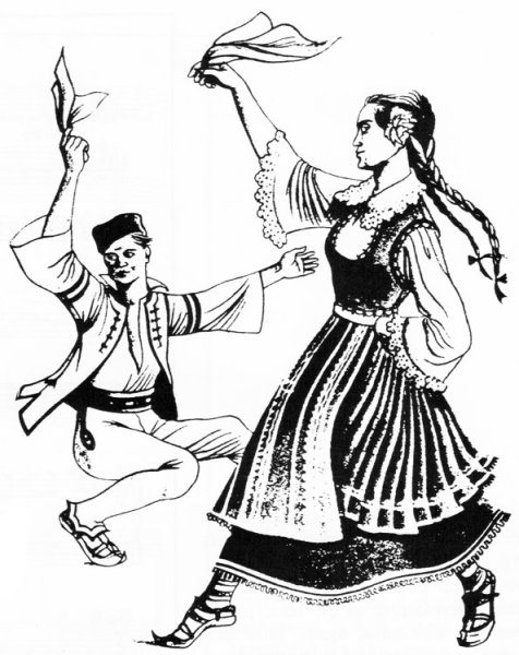 Танцы народов рисунок