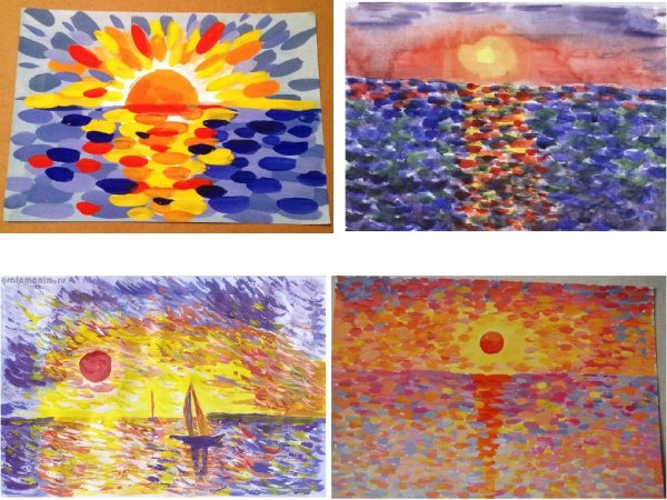 Ритм пятен рисование