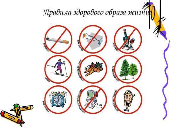 Рисунок на тему Здоровые привычки
