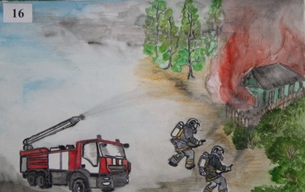 Рисунки на пожарную тему профессиональные
