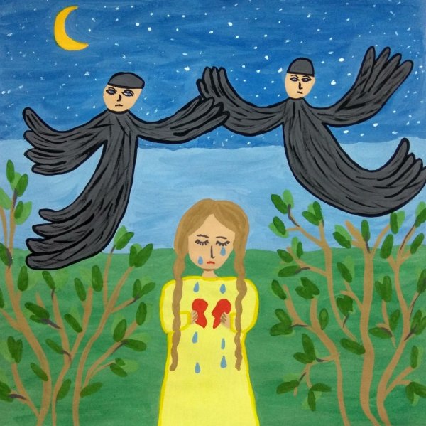 Иллюстрация к сказке Сак сок