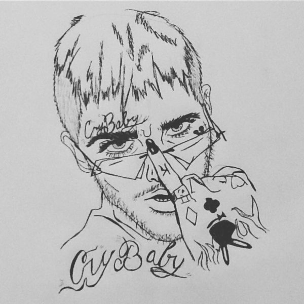 Лил пип срисовать