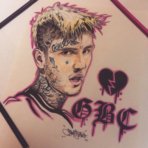 Lil Peep скетч