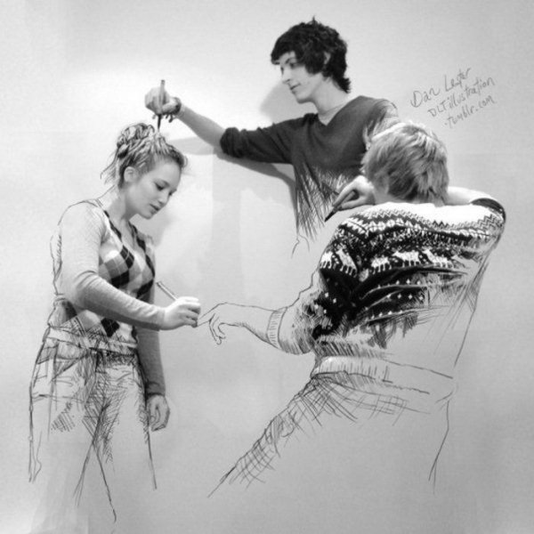 Фотосессия с элементами рисунка