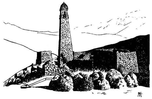 Вайнахская башня вектор