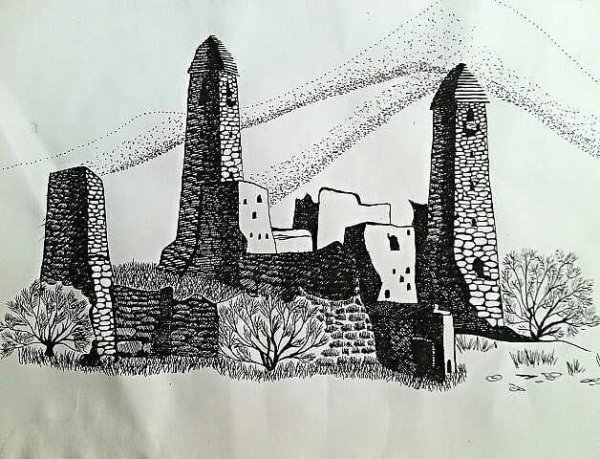 Башни Ингушетии вектор