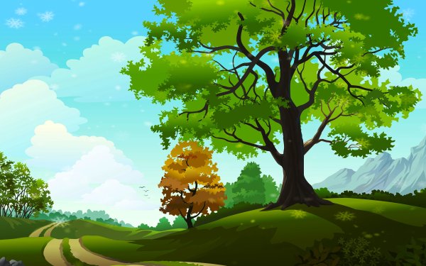 Мультяшный пейзаж