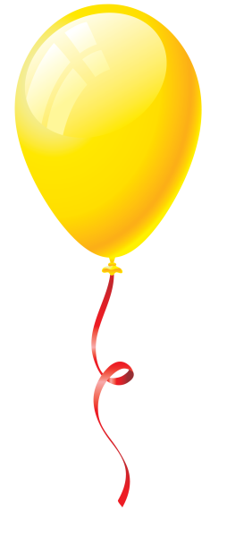 Воздушные шарики на прозрачном фоне