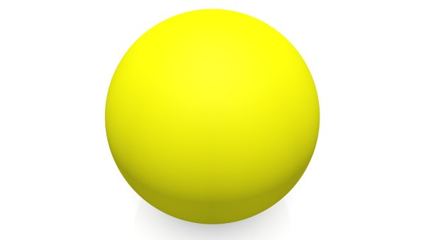 Круглый желтый шарик