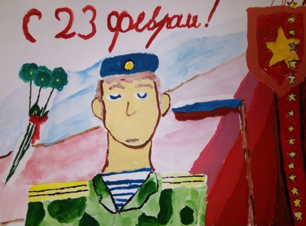 Мой папа Супергерой рисунок