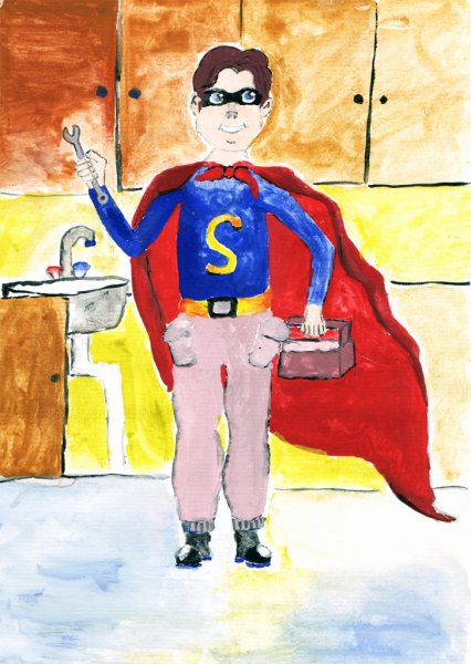 Рисование супергероев для детей