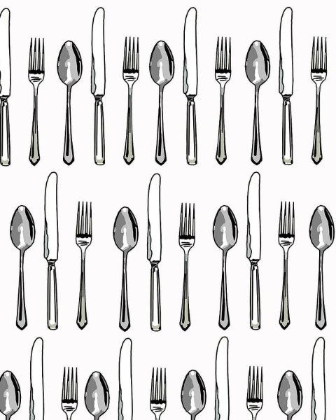 Иллюстрация столовых приборов