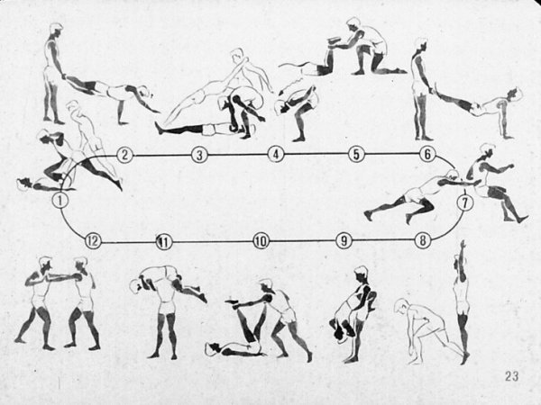 Челночный бег схема