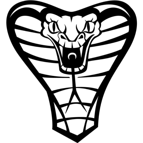 Тату голова кобры