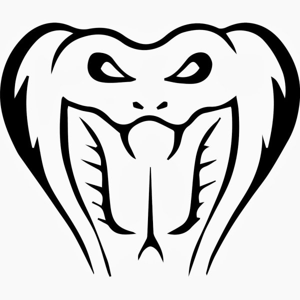 Стилизованная голова змеи