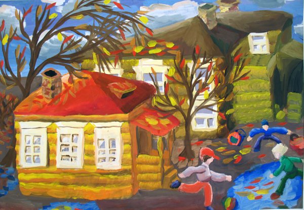 Изо осенний город