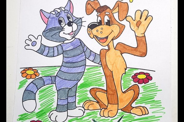 Рисунок кота Матроскина