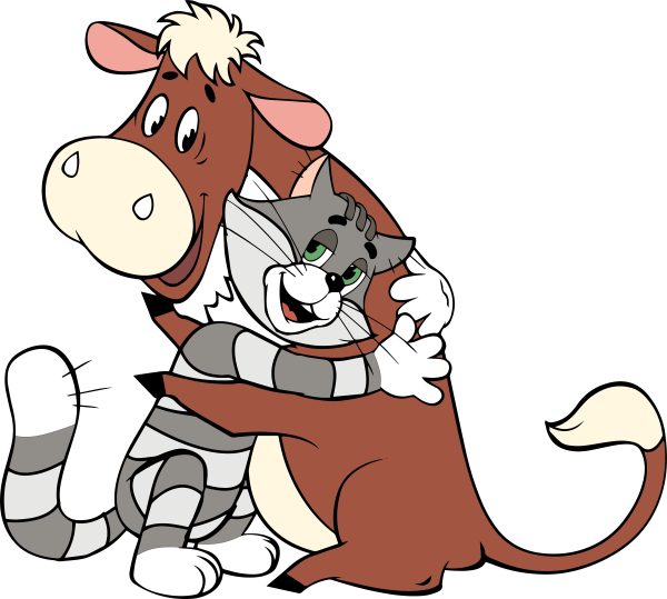 Раскраска кот Матроскин из Простоквашино