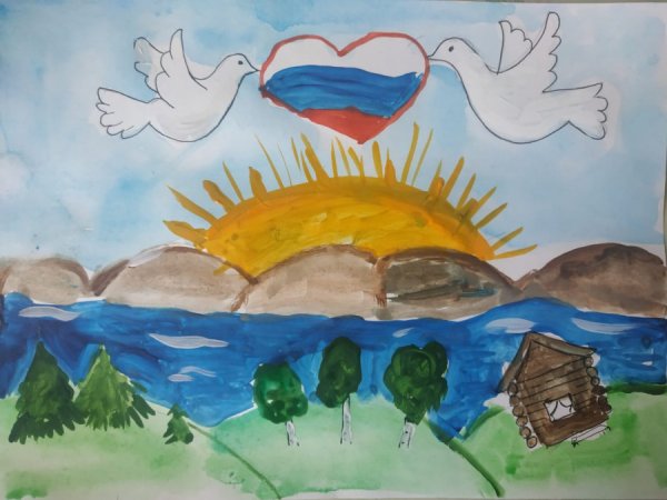 Я живу в России рисунок