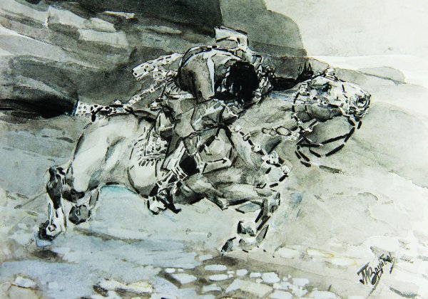 Михаил Врубель скачущий всадник