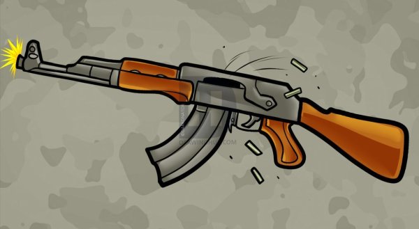 Нарисовать АК-47 поэтапно