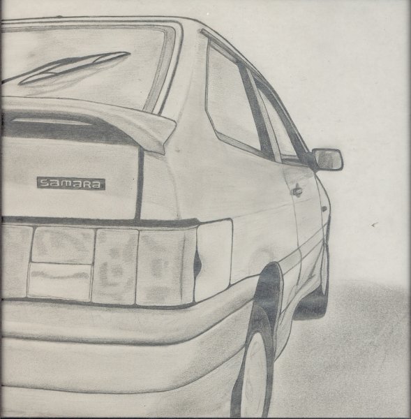 ВАЗ 2113 рисунок сзади