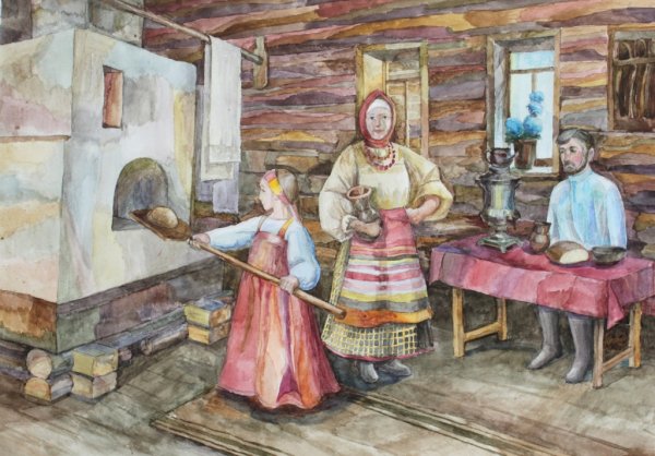 Печь в древней Руси