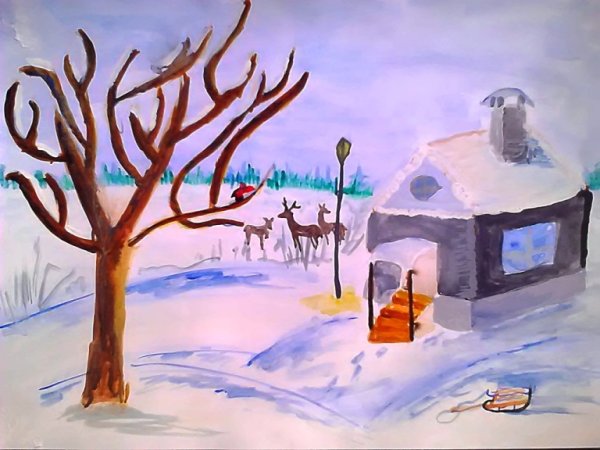 Рисунок красота зимы